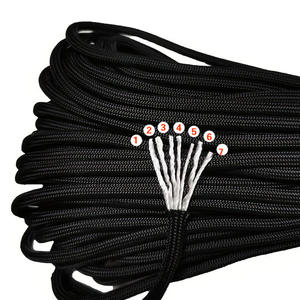 Handmade Rope 12-Pack Paracord Set 4Mm Round Polyester <b>Macrame</b> <b>Cord</b> <b>For</b> Bracelets Clothesline Umbrella Line Yiwu Origin - Product Image 5