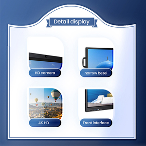 Bảng tương tác thông minh LCD màn hình cảm ứng đa ngôn ngữ, giá xuất xưởng 4k, kích thước 65, 75, 85, 96, 110 inch, hệ điều hành Android - Product Image 5