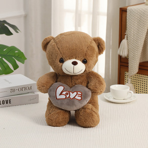 Oso de Peluche de Dibujos Animados en Forma de Corazón de 30/40/50CM para el Día de San Valentín, Juguete de Peluche, Almohada Suave, Muñeco de Oso Creativo para Abrazar - Product Image 2