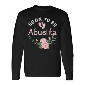 Pronto Será Abuelita, Promocionada a Nueva Abuela, Camiseta de Manga Larga Mexicana Española - Product Image 2