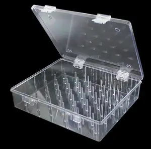 29547 50 Spoelen Draad Organisator Plastic Inklapbare Thuis Borduurwerk Opbergdoos