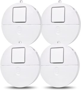 Ultra-sottile rotondo porta/finestra sensore di vibrazione allarme ABS materiale plastico alimentato a batteria <span class=keywords><strong>per</strong></span> la sicurezza domestica - Product Image 1