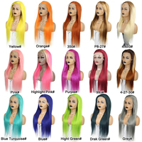 Wig Rambut Asli Brasil Remy Double Drawn Tanpa Lem, Warna 613, Panjang 40 inci, 13x4, Lace Transparan Alami, Grosir