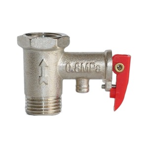 Safety <b>Valve</b> For Water <b>Heater</b> 1/2 In Threaded Metal Sealed 0.8Mpa Pressure Relief Vertical Mounting - Product Image 2