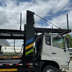 รถบรรทุกขนส่งรถยนต์ใหม่ Dongfeng 4x2 พวงมาลัยซ้าย ระยะฐานล้อ 7 เมตร แบบพื้นต่ำ ใช้สำหรับขนส่งรถยนต์ 5 ถึง 6 คัน - Product Image 5