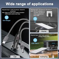 Cable Mini Starlink 3 en 1 de 9.8 pies/3 m, Cable de Alimentación de Alta Velocidad de 100 W+ USB C/Encendedor de Cigarrillos para Automóvil/DC a DC para Accesorios Starlink