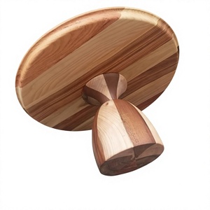 Handmade Eco-Friendly Wooden <b>Cake</b> <b>Stand</b> Customized Shape Natural Wood Finish Dishwasher Safe Single Piece Decorative <b>Stand</b> - Product Image 1