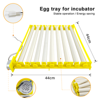Plateau d'incubation en plastique pour œufs, plateau à œufs à roulettes, plateau pour 56 œufs de poule, pour poulets, canards, oies, dindes, autruches et cailles