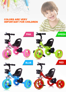 Tricycle en plastique à 3 roues de qualité supérieure, écologique, confortable pour les enfants de 2 à 7 ans, avec lumière et musique - Product Image 3
