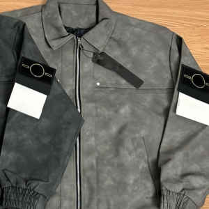 Nouveau Blouson <span class=keywords><strong>de</strong></span> <span class=keywords><strong>Moto</strong></span> Tendance 2025 pour Homme, Style Décontracté Vintage Oversize avec Revers en Pierre, Fermeture Éclair Hip-Hop et Coupe-Vent Inspiré des Îles - Product Image 5