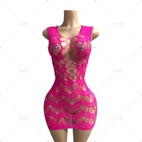 Vêtements de danse en tissu résille avec bikini tenues de danseuse en maille Costumes sexy exotiques ELITES Fashion