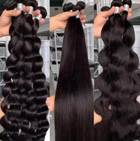 Lots de Cheveux Humains Vierges Alignés Naturellement, Qualité 12A 15A, Lisses Comme des Baguettes, Double Tissage, Origine Vietnamienne, Vente en Gros pour Fournisseurs