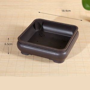 Pots de bonsaï carrés en <span class=keywords><strong>plastique</strong></span> de conception classique de 18.9cm pour cactus et arbre succulents - Product Image 2