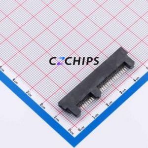 HDGCYLSY-SATA-117 Hard Drive Connector (SAS/SATA/M.2) SMD Connector SATA Male 22P Clamp Plate - Product Image 2