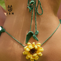 Fabricant de maillots de bain JSN personnalisé Sexy Flower Maillot de bain pour femmes au crochet Micro Bikini