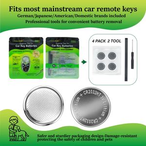 4 piles bouton au graphène CR2032 grande capacité pour clé de voiture <span class=keywords><strong>Ford</strong></span> - Product Image 3