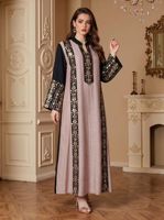 Robes Abaya pour femmes pour l'Aïd, Kaftan Jalabiya, robe de soirée ornée de diamants, Vestidos musulmans, Ramadan, Maroc, Dubaï, Abayas, robe longue arabe 0025