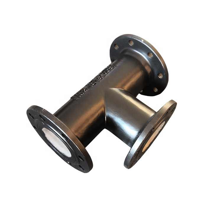 ISO2531 PN16 DN100mm Ductile Iron Casting Pipe Fitting-all Flanged Tee
