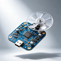 Placa de Circuito Impreso (PCB) para Ventilador de Mano, Personalizable, Recargable por USB, Mini Ventilador Portátil, Ensamblaje de PCB, Fabricante de PCBA