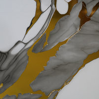Panneau mural en marbre composite sans formaldéhyde, effet marbre, PVC, plastique, feuille de marbre UV