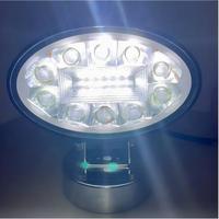 Phare de travail LED ovale super lumineux, blanc et ambre, double couleur, faisceau combiné spot et large, étanche pour camion tout-terrain et SUV