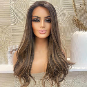 Parrucche in Capelli Umani Europei Vergini Naturali Biondi di Alta Qualità con Pizzo HD Invisibile e Nodi Sbiancati Colore Marrone - Product Image 5