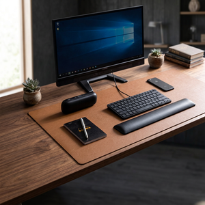 Leather Desk Pad 800x400mm Anti-Slip Dual-Sided Office Home Use - Product Image 3