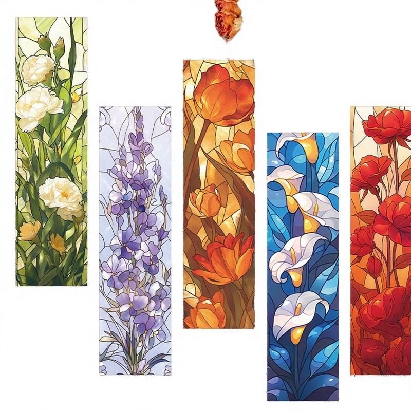 New Design Flower Plant Paper Bookmark