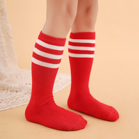 Vente en gros Sport Tube Chaussettes de football unisexes pour jeunes enfants Crew White pour écoliers