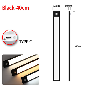 Striscia LED Wireless per Armadio, Illuminazione <span class=keywords><strong>a</strong></span> Induzione per Vetrina, <span class=keywords><strong>Luci</strong></span> LED Ricaricabili USB con Sensore di <span class=keywords><strong>Movimento</strong></span> - Product Image 4