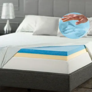 편안한 젤 메모리 폼 매트리스 느린 반발 침대 스폰지 수면 잘 얇은 더블 침대 매트리스 패드 홈 가구 현대