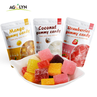 Hete Verkoop Fruitige Gearomatiseerde Gummy Snoep Kauwgom In Zakverpakking Concurrerende Prijs Voor Maïs Mango Appel Aardbei Smaken