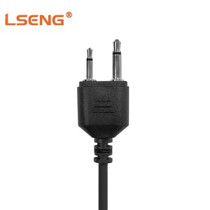 LSENG G Shape Earhook Walkie Talkie หูฟัง 2 พิน PTT ไมโครโฟนชุดหูฟังใช้งานร่วมกับ <span class=keywords><strong>ICOM</strong></span> วิทยุสองทาง IC-<span class=keywords><strong>V8</strong></span> IC-F21 IC-F26 - Product Image 4