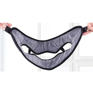 Ceinture de traction cervicale portable pour suspension sur porte, support de cou, massage santé, utilisation manuelle, noir et blanc - Product Image 3