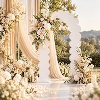 Arche de mariage en acrylique pour intérieur et extérieur, solution personnalisée, décoration et fournitures de mariage