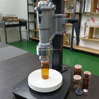 Scelleuse de bouteilles en verre facile à utiliser, sertisseuse manuelle professionnelle pour flacons 13 mm 20 mm, machine à capsuler les flacons en acier inoxydable