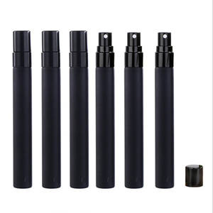 5ml 10ml Matte Black Mini Parfum Atomizer Empty Fine Mist Travel Small Glass Sample <b>Perfume</b> <b>Dispenser</b> Bottle with Pump - Product Image 4