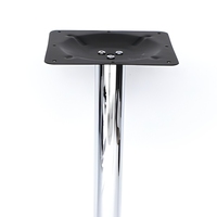 Pied de table en acier inoxydable de qualité commerciale, robuste, carré, pour mobilier d'extérieur, bistro et restaurant