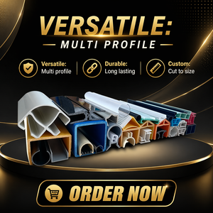Perfiles de Plástico Personalizados por Extrusión, Ecológicos y Duraderos, de <span class=keywords><strong>PC</strong></span>/ABS/PVC/PE/PP/TPU/<span class=keywords><strong>TPV</strong></span>, OEM - Product Image 1