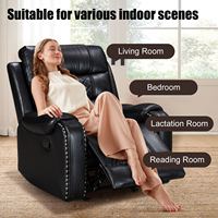 Canapé inclinable extensible en bois moderne de haute qualité, fauteuil à bascule confortable, fauteuil inclinable pivotant à 360 degrés
