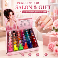 Kit de vernis gel vegan de haute qualité, 36 couleurs, style français, sans HEMA, sans TPO, pour ongles UV LED, marque privée, faible MOQ, vente en gros