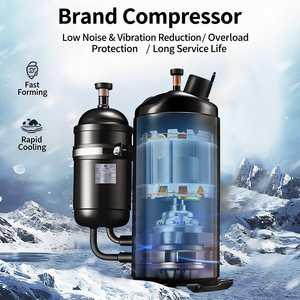 Stainless Steel 28L/H Automated 3 Flavors Commercial Soft Serve <b>Ice</b> <b>Machine</b> With Air-Cooling Energy Efficiency SMK-ICECM-09 28L/ - Product Image 4