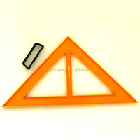 Vente en gros de fabricants de règles triangulaires en plastique carrées à 45/90 degrés pour l'enseignement