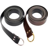 Ecowalson Épée Médiévale Anneau Ceinture Costume GN Accessoire Armure Gear Adulte Viking Chevalier Pirate Cosplay Cuir Longue Boucle Boucle