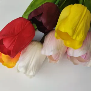 De alta calidad de perenne toque Real PU amarillo Artificial | Artificial de flores para la casa de la decoración del Festival