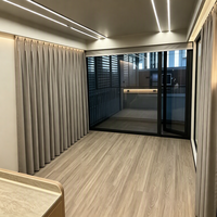 Maison modulaire préfabriquée de luxe de 20 pieds avec mobilier complet et salle de bain intégrée, personnalisable pour une vie de famille à long terme