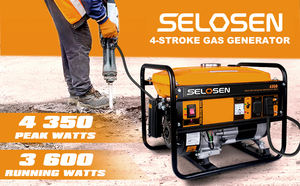 Reliable Gasoline <b>Generator</b> for Emergency Backup 4350W Portable Unit With 30A Outlet Provides 4KW Output Efficient 212CC Engine - Product Image 5