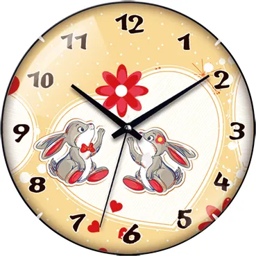 Karikatür WH-6766 hayvan özel tasarım arama çocuk duvar saati