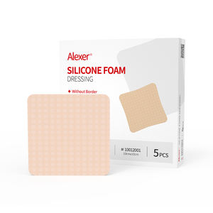 Alexer 실리콘 접착 폼 드레싱 부드러운 테두리 상처 케어 자체 접착 폼 드레싱 당뇨병 - Product Image 1