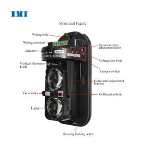 Módulo Sensor <span class=keywords><strong>Detector</strong></span> de Feixe Infravermelho Anti-chuva <span class=keywords><strong>ABT</strong></span>-30 <span class=keywords><strong>ABT</strong></span>-40 <span class=keywords><strong>ABT</strong></span>-60 <span class=keywords><strong>ABT</strong></span>-80 <span class=keywords><strong>ABT</strong></span>-100 Alarme de Barreira 2 Feixes 100m 150m - Product Image 2